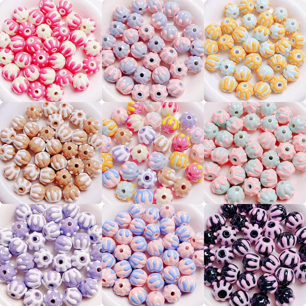 3-Acrylic Beads Lucky bags -Open in Live-Big Hole for Chain DIY